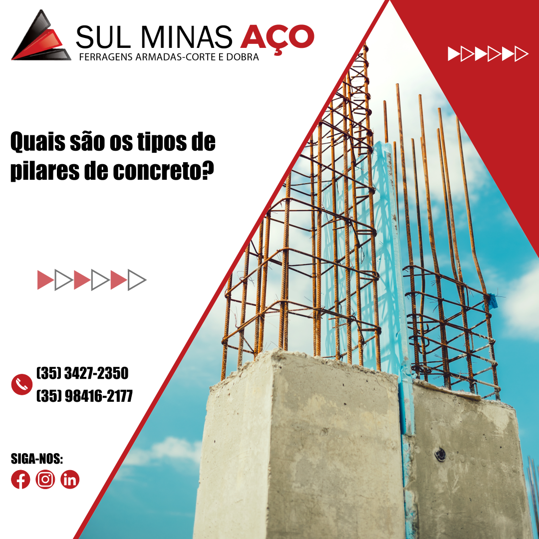 Quais são os tipos de pilares de concreto? – Sul Minas Aço
